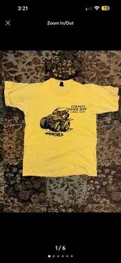 Vintage 1975 County Wide Jeep Garden Grove Monster Truck Single Stitch T-Shirt